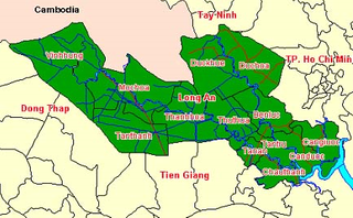 Bản đồ tỉnh Long An - Ảnh: tapchibcvt