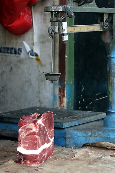 Hàng thịt trên Beijing Donglu