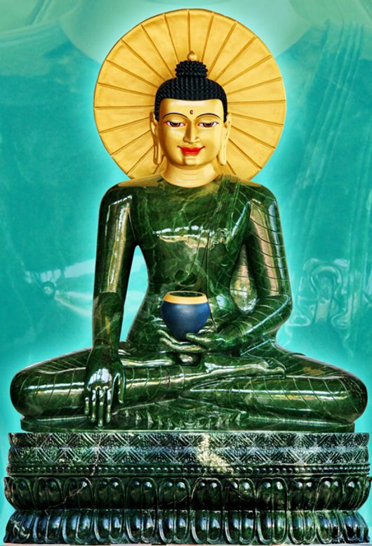 Phật Ngọc Lớn nhất thế giới - biểu tượng cho h&ograve;a b&igrave;nh, hạnh ph&uacute;c