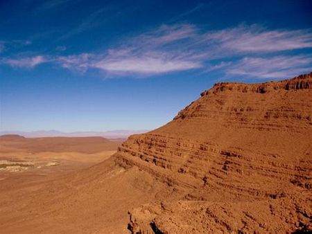Trên sa mạc gần địa phận Ouarzazate