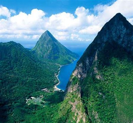 Pitons ở St. Lucia