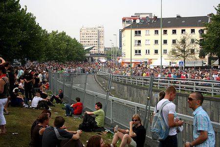 Đoàn người chật ních tại nơi diễn ra Love parade 2007