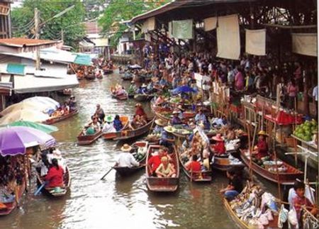 Chợ nổi - nét văn hóa đặc sắc của Thái Lan