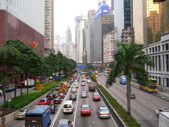 duong pho dao hong kong0 - Tìm hiểu giao thông tại Hồng Kông