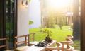 3br villa with garden view
